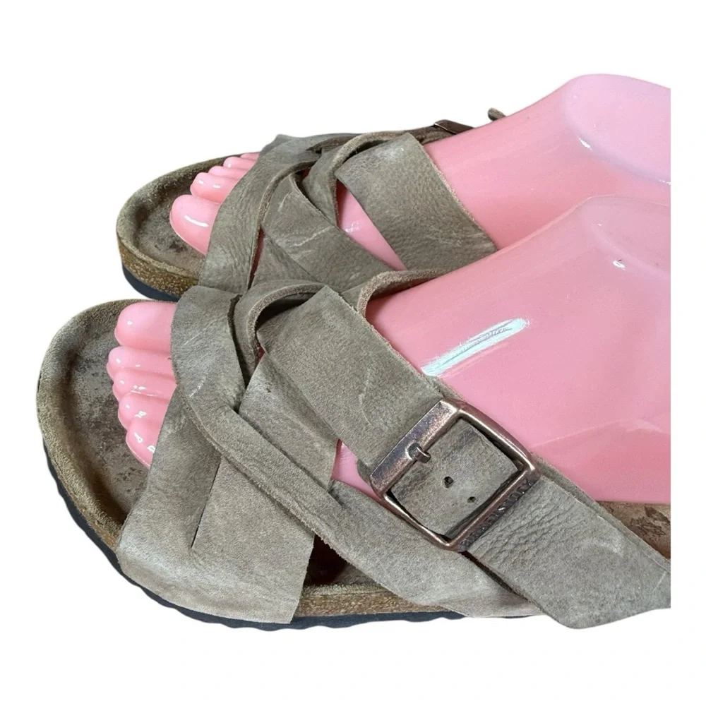 Birkenstock‎ Taupe Suede Sandals